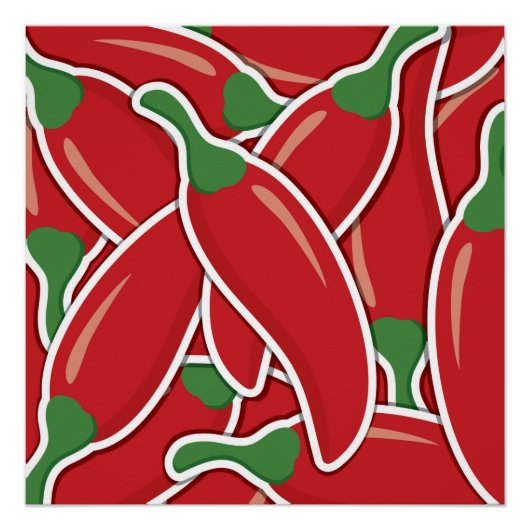 Spaanse peper poster (Voorkant)