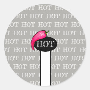 Spaanse peper ronde sticker