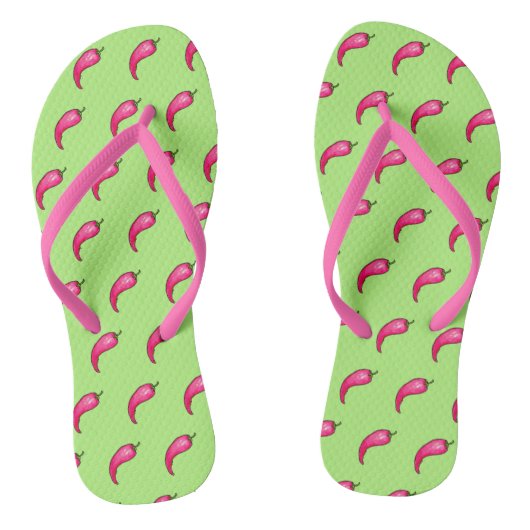 Spaanse peper teenslippers (Voetbed)