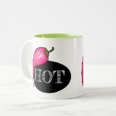 Spaanse peper tweekleurige koffiemok (Voorkant links)