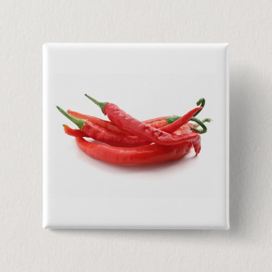 Spaanse peper vierkante button 5,1 cm (Voorkant)