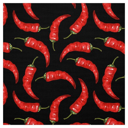 Spaanse peper, zwart stof (Swatch)