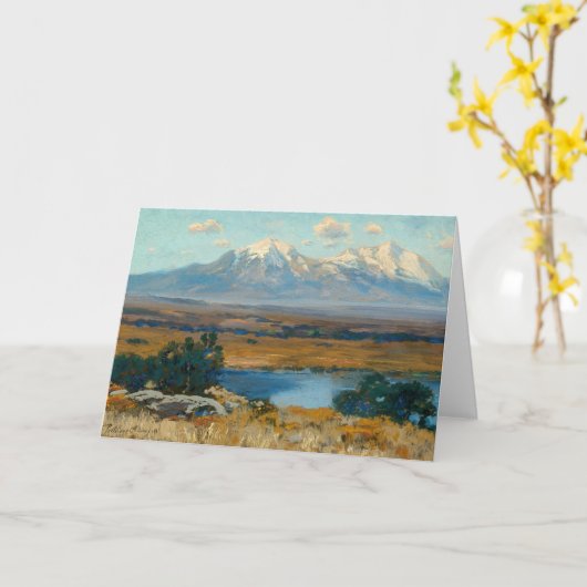 Spaanse pieken, CO | Charles Partridge Adams Kaart (Gele Bloem)