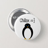 Spaanse pinguïn ronde button 5,7 cm (Voorkant /achterkant)