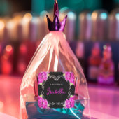 SPAANSE PINK & BLACK QUINCEAÑERA - ELEGANTE ROZEN VIERKANTE STICKER