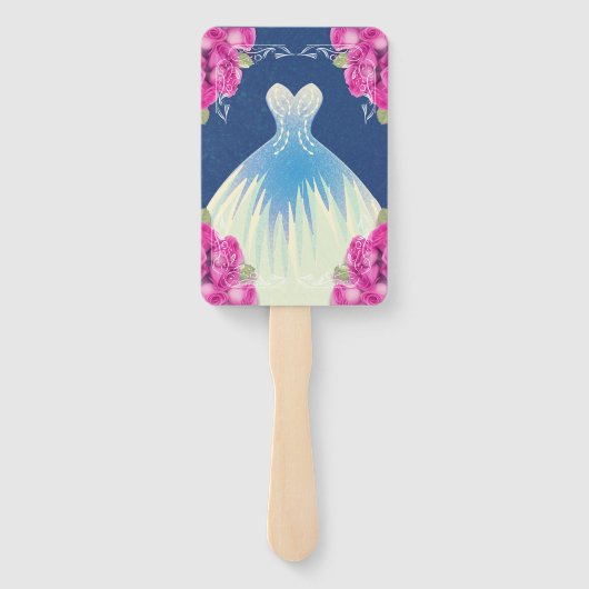 SPAANSE PINK EN BLUE QUINCEAÑERA | HANDWAAIER (Achterkant)