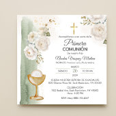 Spaanse Primera Communie Bloemen Eerste Communie Kaart