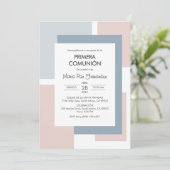 Spaanse Primera Communie Elegante Eerste Communie Kaart (Staand voorkant)