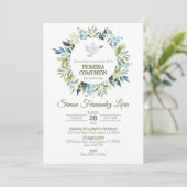 Spaanse Primera Communie Groen Eerste Communie Kaart (Staand voorkant)