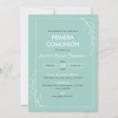 Spaanse Primera Communie Minimale Eerste Communie Kaart (Voorkant)