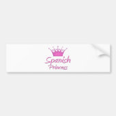 Spaanse prinses bumpersticker (Voorkant)