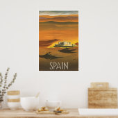 Spaanse print Spaanse kunst Tom Delpy Reisposter (Keuken)