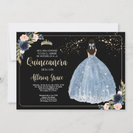 Spaanse Quinceañera uitnodiging, 15 Verjaardagsfee Kaart