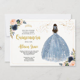 Spaanse Quinceañera uitnodiging, 15 Verjaardagsfee Kaart
