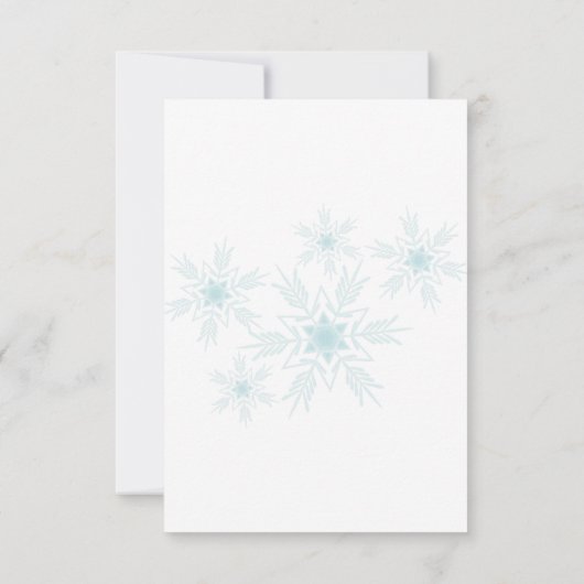 SPAANSE quinceañera WINTER WONDERLAND verjaardag Kaart (Achterkant)