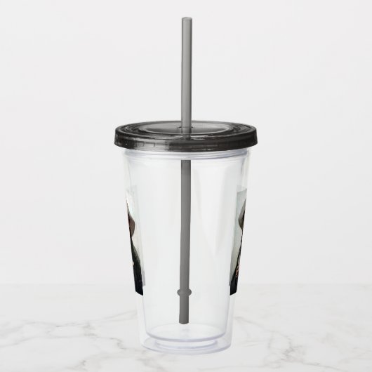 Spaanse Ranchero Cowboy in Old West Saloon Acryl Drinkbeker (Rechts)