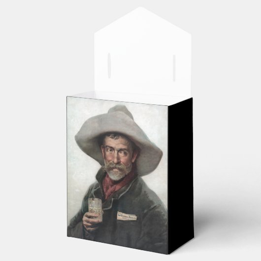 Spaanse Ranchero Cowboy in Old West Saloon Bedankdoosjes (Geopend)