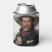 Spaanse Ranchero Cowboy in Old West Saloon Blikjeskoeler (Blikje Achterkant)