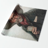 Spaanse Ranchero Cowboy in Old West Saloon Cadeaupapier (Uitgerold)