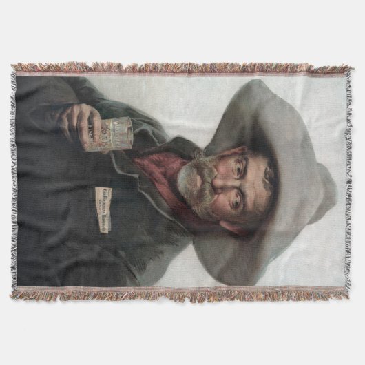 Spaanse Ranchero Cowboy in Old West Saloon Deken (Voorkant)