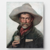 Spaanse Ranchero Cowboy in Old West Saloon Fotoplaat (Voorkant)