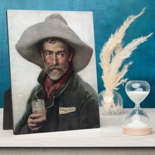 Spaanse Ranchero Cowboy in Old West Saloon Fotoplaat (Zijkant)