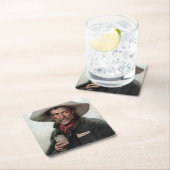 Spaanse Ranchero Cowboy in Old West Saloon Kartonnen Onderzetters (Insitu)