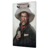 Spaanse Ranchero Cowboy in Old West Saloon Klembord (Links)