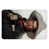 Spaanse Ranchero Cowboy in Old West Saloon Magneet (Horizontaal)