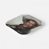 Spaanse Ranchero Cowboy in Old West Saloon Papieren Bordje (Gebogen)