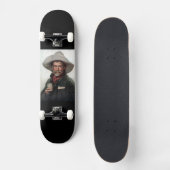Spaanse Ranchero Cowboy in Old West Saloon Persoonlijk Skateboard (Voorkant)