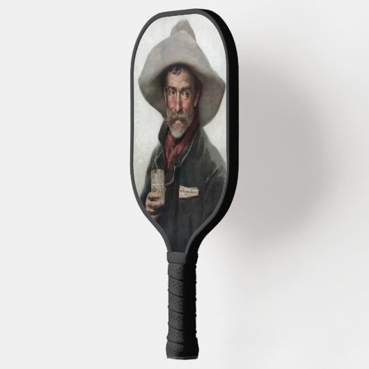 Spaanse Ranchero Cowboy in Old West Saloon Pickleball Paddle (Links)