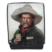 Spaanse Ranchero Cowboy in Old West Saloon Rugtassen (Voorkant)