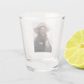 Spaanse Ranchero Cowboy in Old West Saloon Shot Glas (Achterkant)