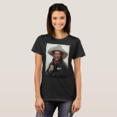 Spaanse Ranchero Cowboy in Old West Saloon T-shirt (Voorkant volledig)