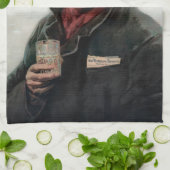 Spaanse Ranchero Cowboy in Old West Saloon Theedoek (Gevouwen)