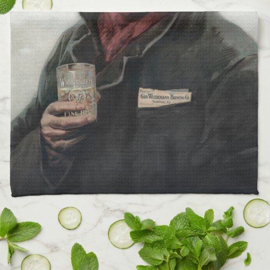 Spaanse Ranchero Cowboy in Old West Saloon Theedoek (Gevouwen)