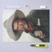 Spaanse Ranchero Cowboy in Old West Saloon Tissuepapier (Craft)