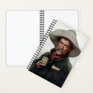 Spaanse Ranchero Cowboy in Oude West Saloon Notitieboek
