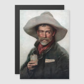 Spaanse rancherocowboy in oude westernsaloon (Voorkant / Achterkant)