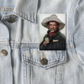 Spaanse rancherocowboy in oude westernsaloon button (Insitu)