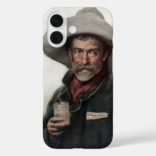 Spaanse rancherocowboy in oude westernsaloon Case-Mate iPhone case (Achterkant)