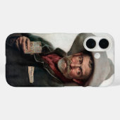 Spaanse rancherocowboy in oude westernsaloon Case-Mate iPhone case (Achterkant (horizontaal))