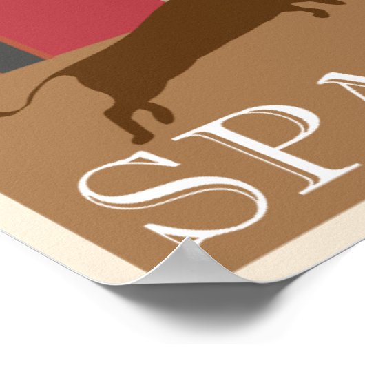 Spaanse reisposter poster (Hoek)