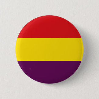 Spaanse Republikeinse vlag República Española Butt Ronde Button 5,7 Cm