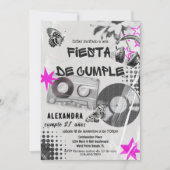 Spaanse retro muziek Elke leeftijd Black & Pink Ve Kaart (Voorkant)