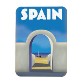 Spaanse retro vakantie kunst magneet (Verticaal)