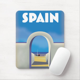 Spaanse retro vakantiekunst muismat