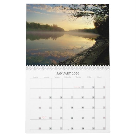 Spaanse rivier, Massey, ON, Canada Agenda 11"x17" Kalender (Jan 2026)