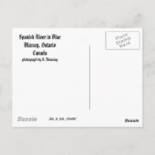 Spaanse rivier, Massey, Ontario, Canada Briefkaart (Achterkant)